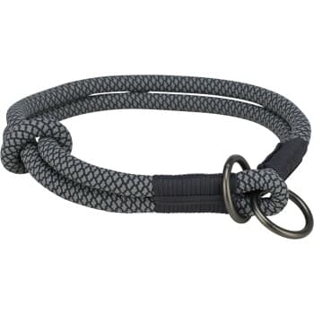 Trixie Soft Rope Collier d'arrêt de traction noir L-XL