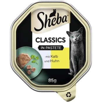 Sheba Classics en pâté 22x85g Veau et poulet 22x85 g