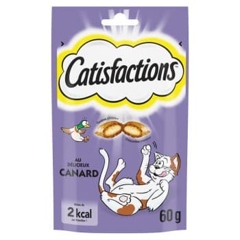 Dreamies CATISFACTIONS Friandises pour chat et chaton Canard 6x60 g