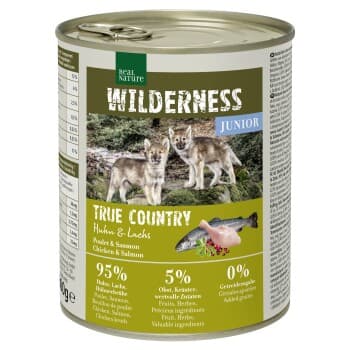 REAL NATURE WILDERNESS Junior True Country Huhn & Lachs 6x800 g