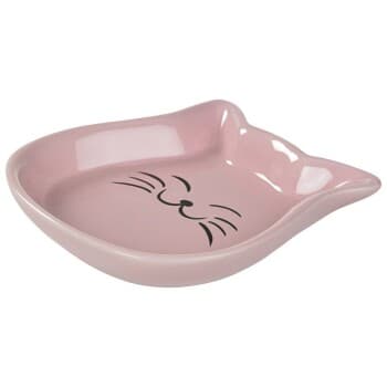 AniOne Gamelle en céramique Happy Kitty rose