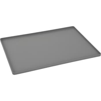 AniOne Tapis support de gamelle silicone gris