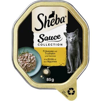 Sheba nourriture humide pour chat Sauce Collection à la dinde et aux légumes 22x85 g