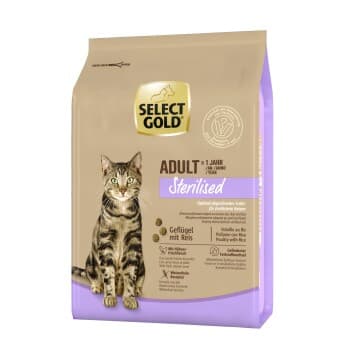 SELECT GOLD Sterilised Croquettes Chat Adulte Volaille & riz 2,5 kg