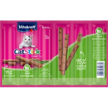 Vitakraft Cat Stick Poulet et herbe aux chats 10x6 g