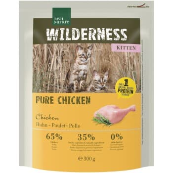 REAL NATURE WILDERNESS Croquettes pour chat, chaton, Pure Chicken 300 g