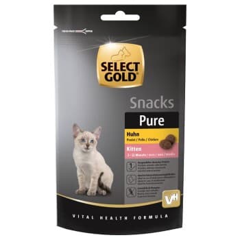 SELECT GOLD Pure Friandises Chaton Poulet 8x75 g