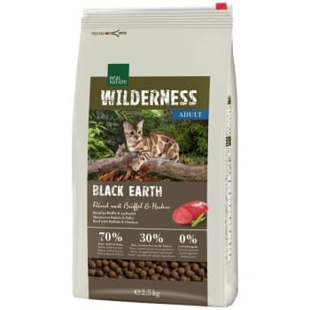 REAL NATURE WILDERNESS Black Earth Adult Bœuf, buffle et poulet 2,5 kg