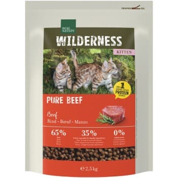 REAL NATURE WILDERNESS Croquettes pour chaton Pure Beef 2,5 kg