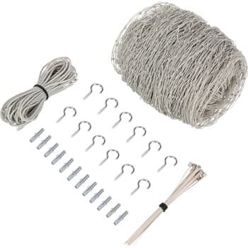 AniOne Filet de protection pour chat avec renfort de fil de fer 2 m, 6 m