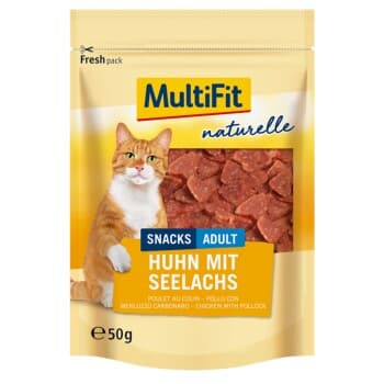 MultiFit naturelle poulet & cœur de saumon 4 x 50 g