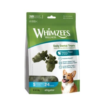 WHIMZEES Friandises Dentaires Crocodile pour Chien S