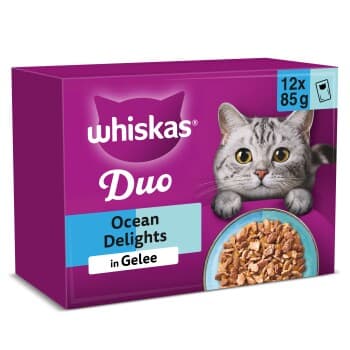 Whiskas Duo Multipack Ocean Delights en gelée 12 x 85 g