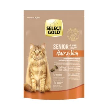 SELECT GOLD Hair & Skin Croquettes Chat Senior Volaille & saumon 300 g