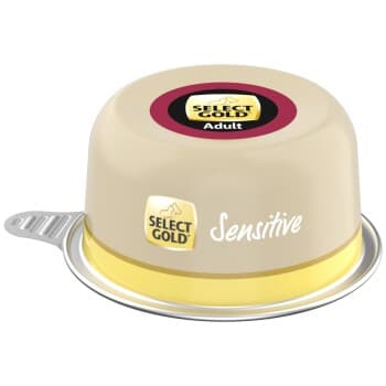 SELECT GOLD Sensitive Dômes de Nourriture Humide Chien Adulte Bœuf & Riz 20x125 g