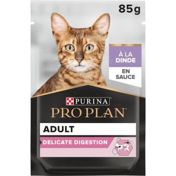 PRO PLAN PURINA Adult Delicate Digestion à la Dinde en Sauce 10 x 85 g