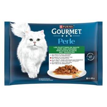 GOURMET PERLE Filettines avec des légumes 4x85 g