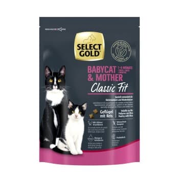 SELECT GOLD Classic Fit Croquettes Chaton & Mère Volaille & riz 300 g