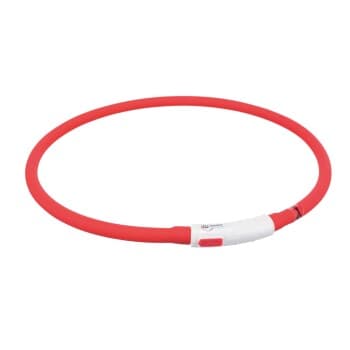 Trixie Flash anneau lumineux USB, XS-XL 70 cm/ø 10 mm rouge