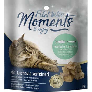 MOMENTS Snack Chat Filet Bouchées Thon et blanchailles 12x50 g