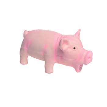 AniOne Jouet pour chien Porc en latex S