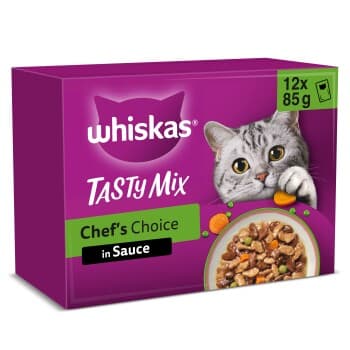 Whiskas Tasty Mix Multipack Chef’s Choice en sauce 12x85 g