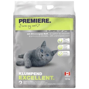 PREMIERE Excellent Citronnelle Litière agglomérante 12 kg