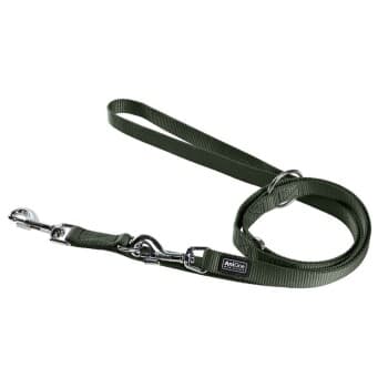 AniOne Laisse en nylon Classic 2-couches vert M
