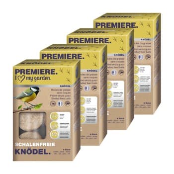 PREMIERE boules de graisse pour mésanges aux vers de farine lot de 6 sans filet 4x6 pcs