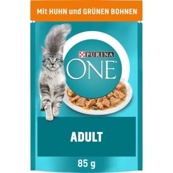 Purina ONE Adult au poulet et aux haricots verts 26x85 g