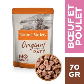 Nature's Variety Original paté Poulet et bœuf 12x70 g