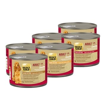 SELECT GOLD Sensitive Pack Mixte Boîtes de Nourriture Humide Chien Adulte 6 x 200 g Pack mix 1
