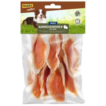MultiFit natif oreilles de lapin avec poulet 6x80 g