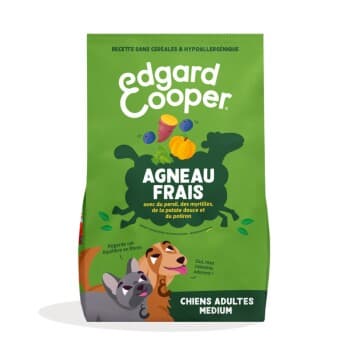 Edgard & Cooper Croquettes Chien Adulte Taille Moyenne Agneau 2,5 kg