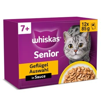 Whiskas Multipack 7+ sélection de volailles en sauce 12 x 85 g