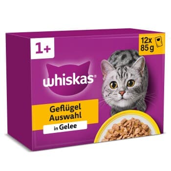 Whiskas Multipack 1+ sélection de volaille en gelée 12 x 85 g