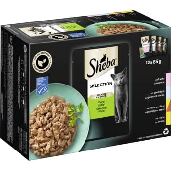 Sheba Selection en sauce 12 x 85 g Feine Vielfalt (MSC)