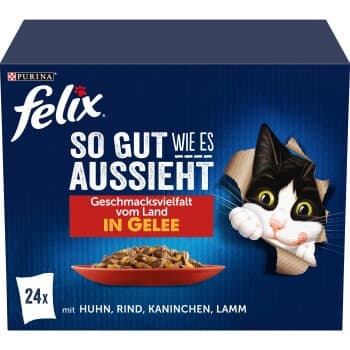 Felix Aussi bon que beau 24 x 85 g Variété de saveurs du pays