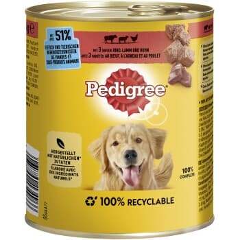 Pedigree Classic Bœuf, agneau et poulet 12x800 g