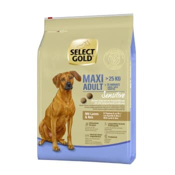 SELECT GOLD Sensitive Croquettes Chien Adulte Maxi Agneau et riz 4 kg