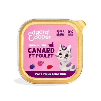 Edgard & Cooper Barquette Chat Junior Canard 16x85 g