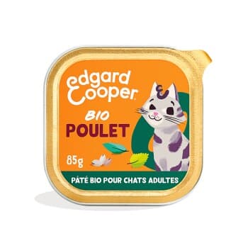 Edgard & Cooper BIO Barquette Chat Adulte Poulet 16x85 kg