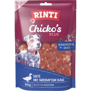 RINTI Chicko Plus Dés de fromage, avec canard et fromage 12x80 g