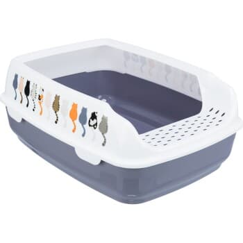 Trixie Toilettes pour chat Delio, avec bord imprimé