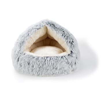 AniOne Grotte Fluffy 2-in-1 gris XS