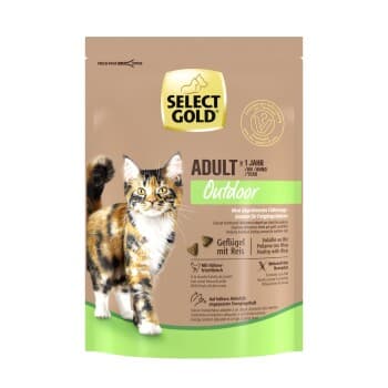 SELECT GOLD Outdoor Croquettes Chat Adulte Volaille et Riz 300 g