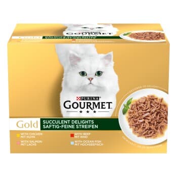 GOURMET Gold Mélange de fines et juteuses aiguillettes 96x85g