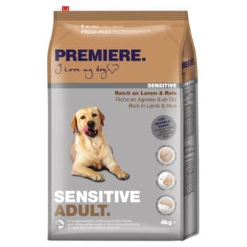 PREMIERE Croquettes Sensitive pour chien adulte Agneau 4 kg