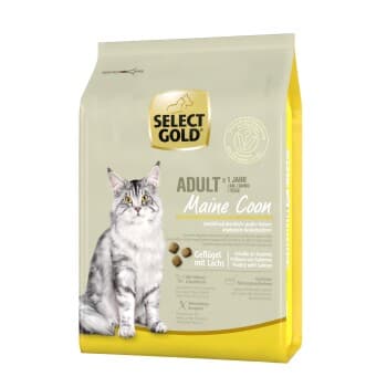 SELECT GOLD Maine Coon Croquettes Chat Adulte Volaille & saumon 2,5 kg