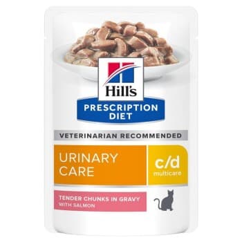 Hill's Prescription Diet c/d Multicare Urinary Care Chat Adulte Saumon 48x85 g
